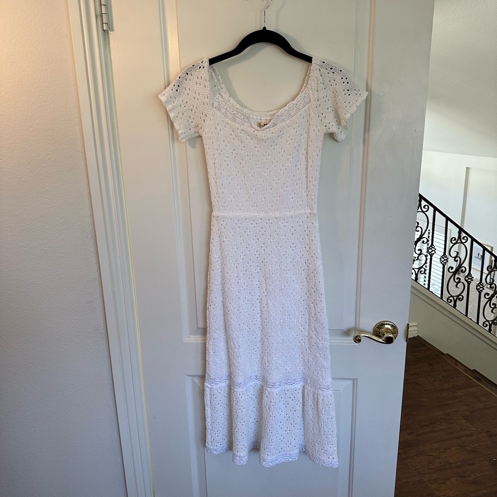 Nightcap clothing white midi dress